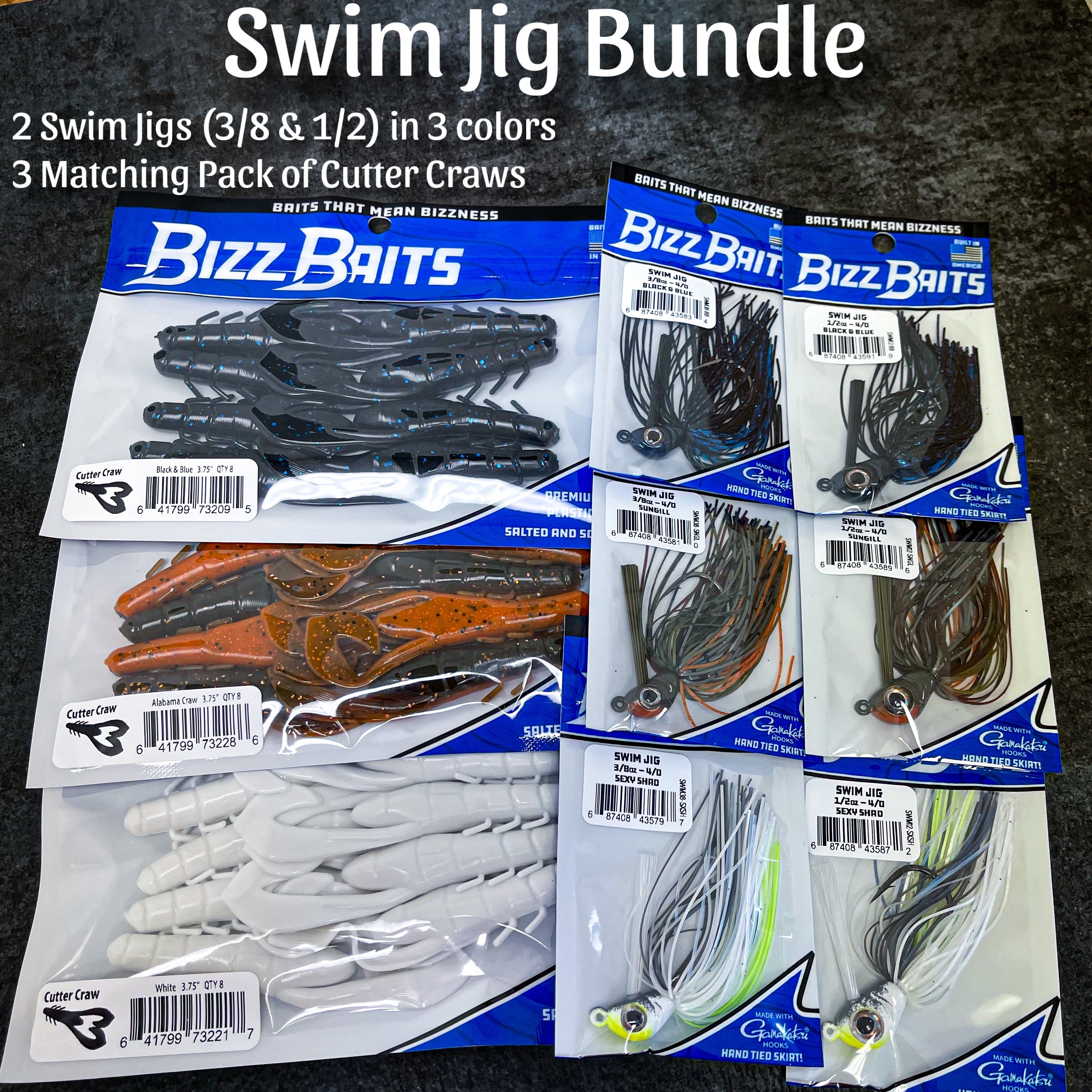 Swim Jig Bundle  w/ MATCHING Trailers