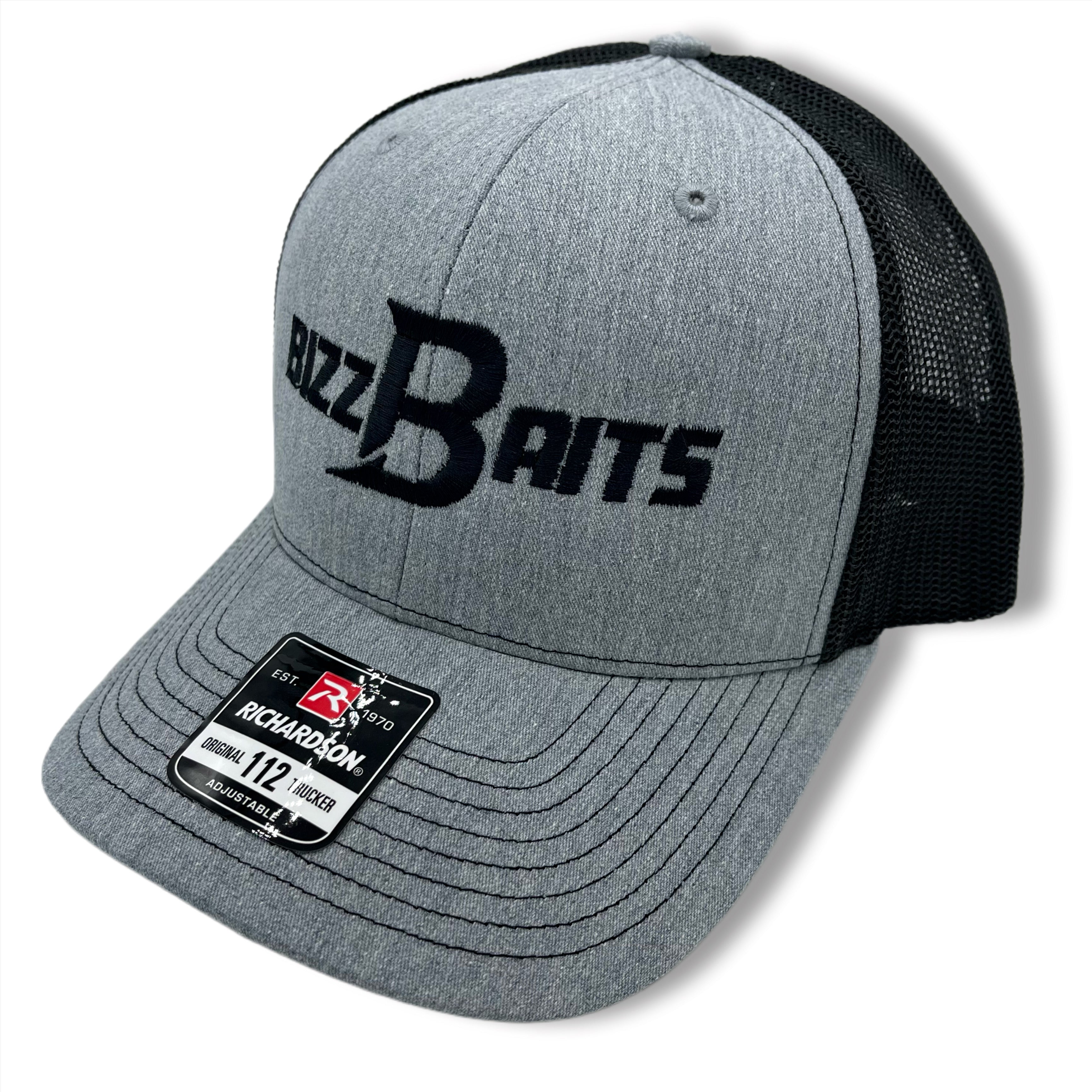 Heather Grey / Black Bizz Bizz Baits Snap Embroidered
