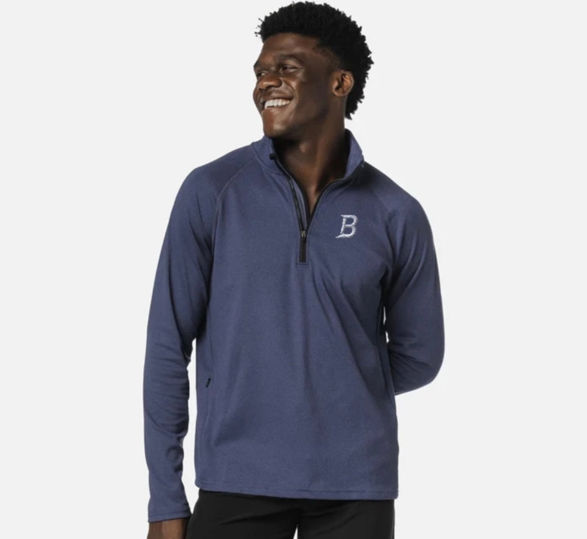 Comfortable Quarter Zip - Blue