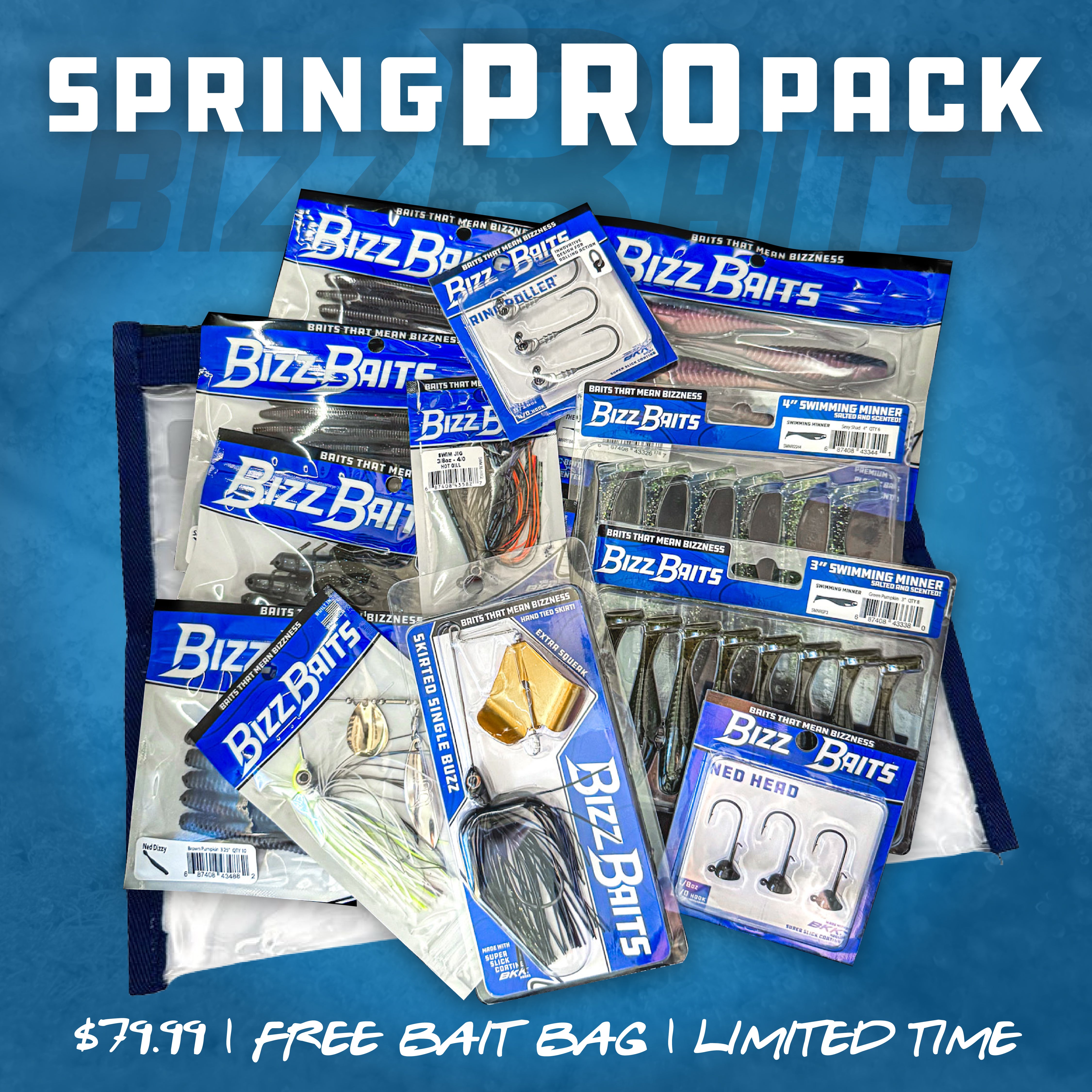 Spring Pro Pack - With Free Bait Bag & Shipping!
