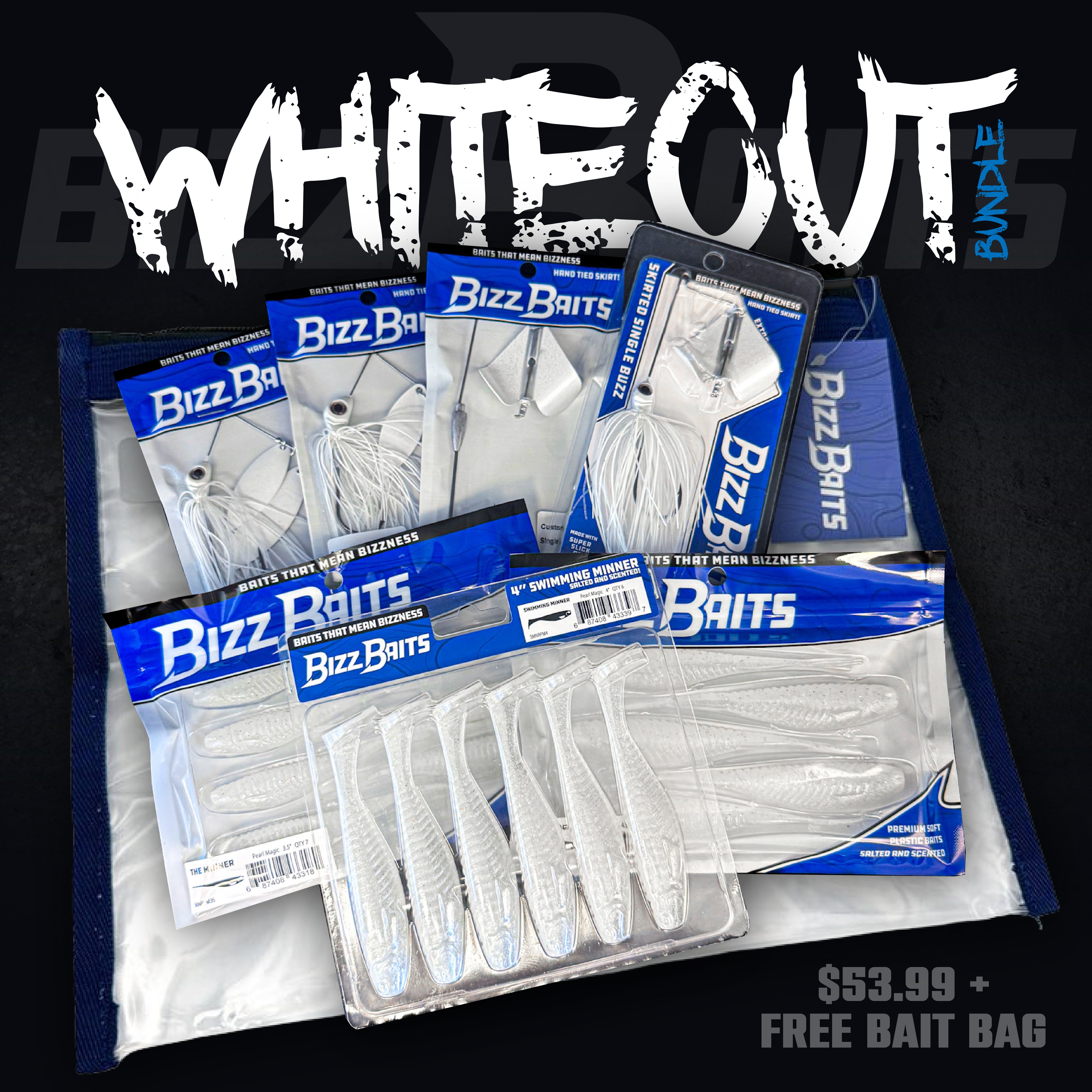 Limited Edition - White Out Bundle & FREE Bait Bag