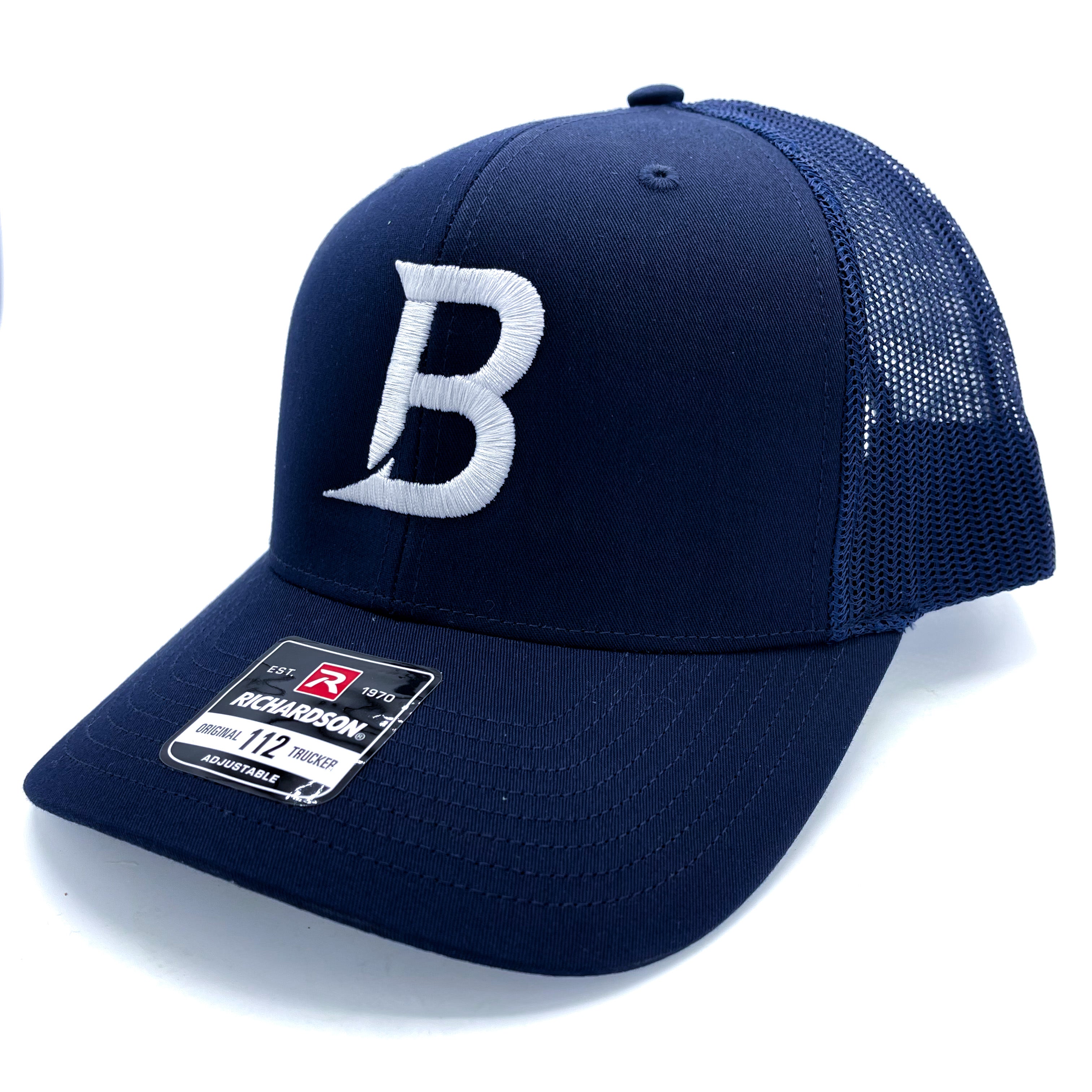 Solid Navy Bizz Snap Embroidered “B”